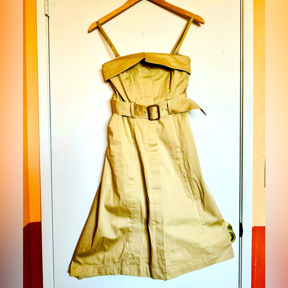 Cream Structured Sheath Dress